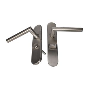 D4E DEURKRUK OP SCHILD 45X245 RVS WC63 L-19MM RECHTS