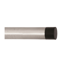 D4E RVS DEURSTOP BUISMODEL 55MM RUBBER DOP
