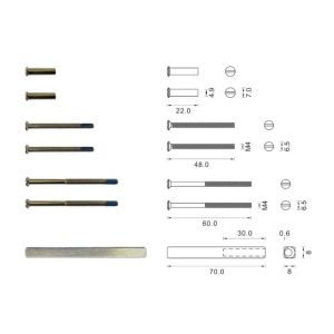 D4E ALU VASTDRAAIBAAR MONTAGESET KNOP/KRUK DD37-56MM