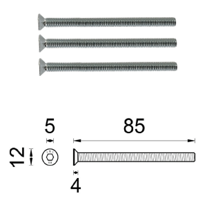 D4E VH-BESLAG MONTAGESET GELAGERDE WISSEL DUWER/KRUK DD70MM (68-74)