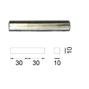D4E HEFSCHUIFSTIFT 10X60MM TBV KRUK/KOM