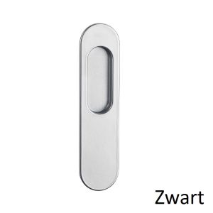 D4E SCHUIFDEURKOM 2-GATS BUITEN ZWART ALU INFREES 165X40X12