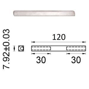 D4E KRUKSTIFT 8X8X120MM