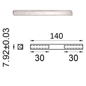 D4E KRUKSTIFT 8X8X140MM