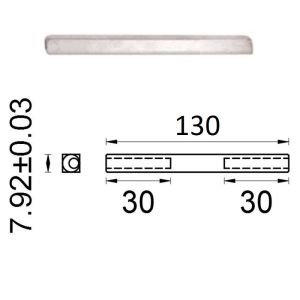 D4E KRUKSTIFT 8X8X130MM