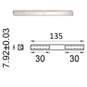 D4E KRUKSTIFT 8X8X135MM