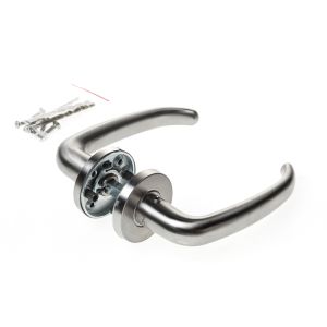 D4E DEURKRUK VASTDRAAIBAAR OP ROZET RVS KL4 COUPE DESIGN
